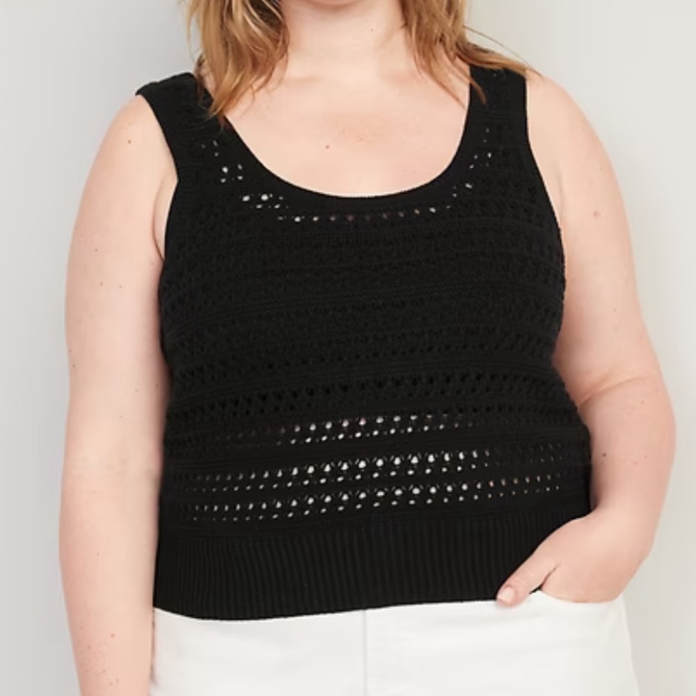 Old Navy cropped knit sweater tank